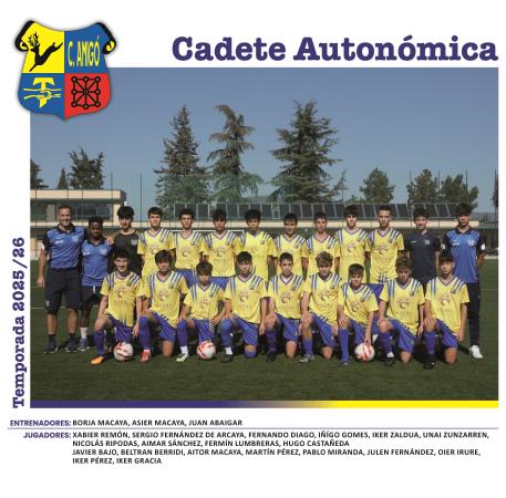 CADETE AUTONÓMICA