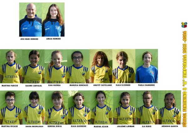 FUTBOL 8A ALEVIN  FEMENINO